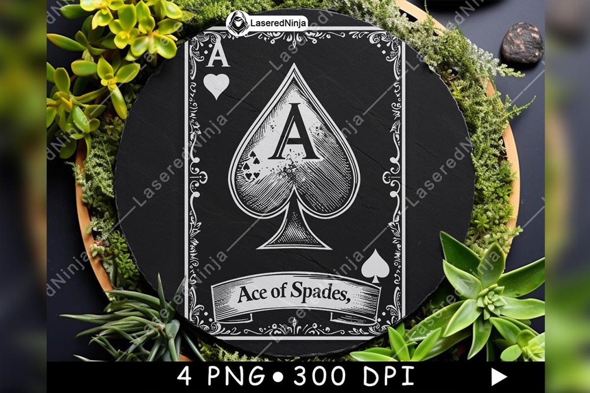 Ace of Spades Symbol Vintage Playing, a Background Graphic by LaseredNinja (Photo 2 of 7)