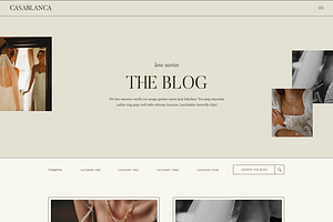 Casablanca Showit Website Template