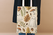 Whimsical Ghost Botanical Pattern, a Pattern Graphic by FloridPrintables (Thumbnail 7 of 9)