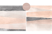 6 Watercolor Backgrounds-Stripes, a Texture Graphic by Basia Stryjecka (Thumbnail 3 of 8)