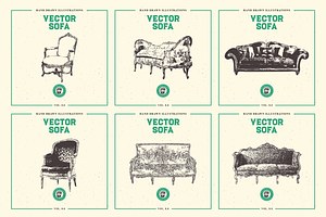 VECTOR SOFA HAND DRAWN BUNDLE 8.0