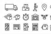 Bundle Delivery Service Outline Icon, an Icon by adenpinkstore (Thumbnail 2 of 8)