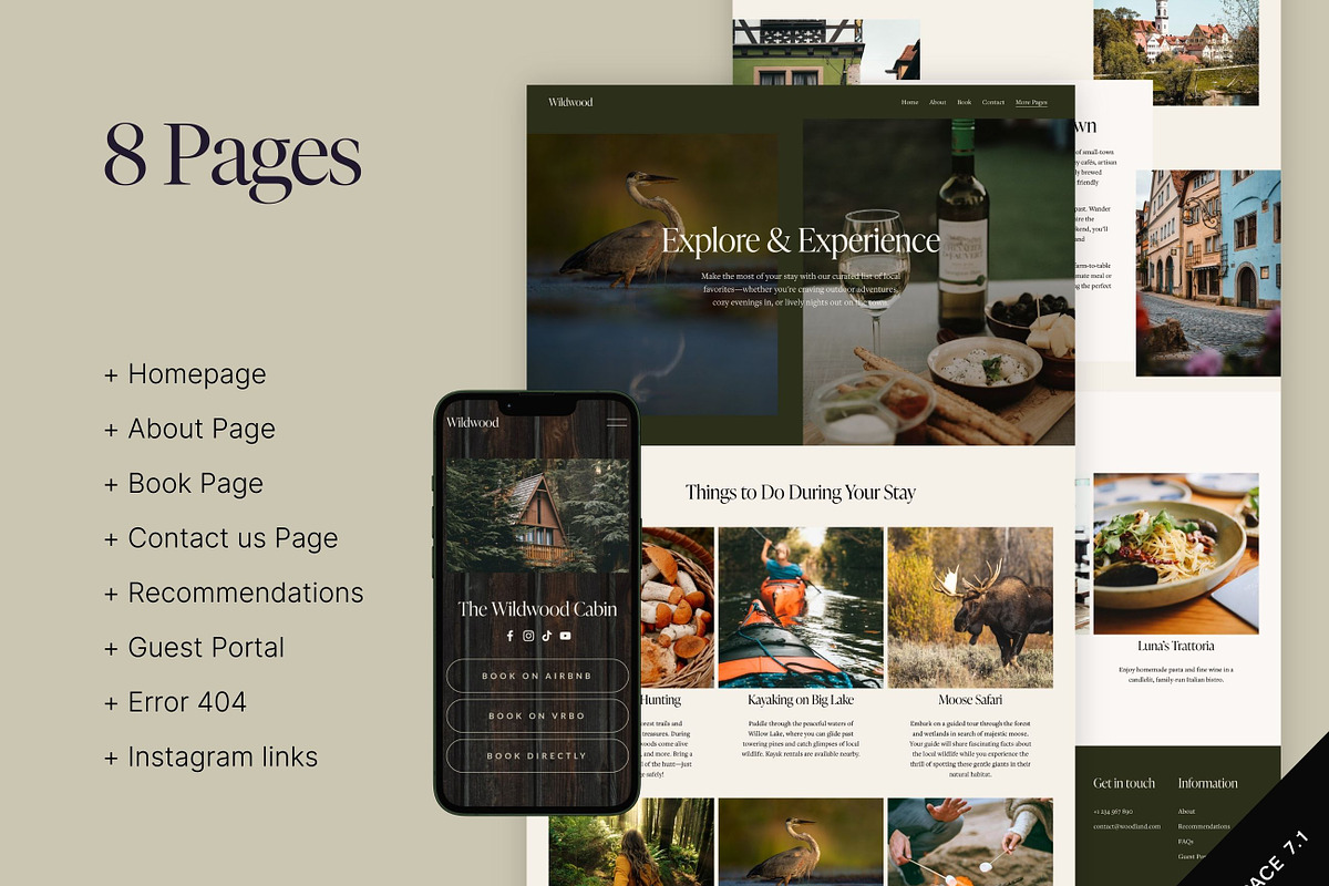AirBnB Squarespace Website Template, a Squarespace Template by MartaLebre (Photo 4 of 10)