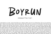 Boyrun - Handwritten Font, a Handwritten Font by Weape Studio (Thumbnail 1 of 10)
