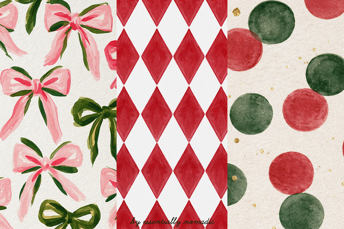 Painted Festive Christmas Background, a Background Graphic by Essentially Nomadic (Photo 5 of 10)