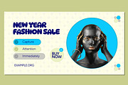 New Year Fashion Web Banner Ads, an UI Kit Template by CreativeShaper (Thumbnail 2 of 4)