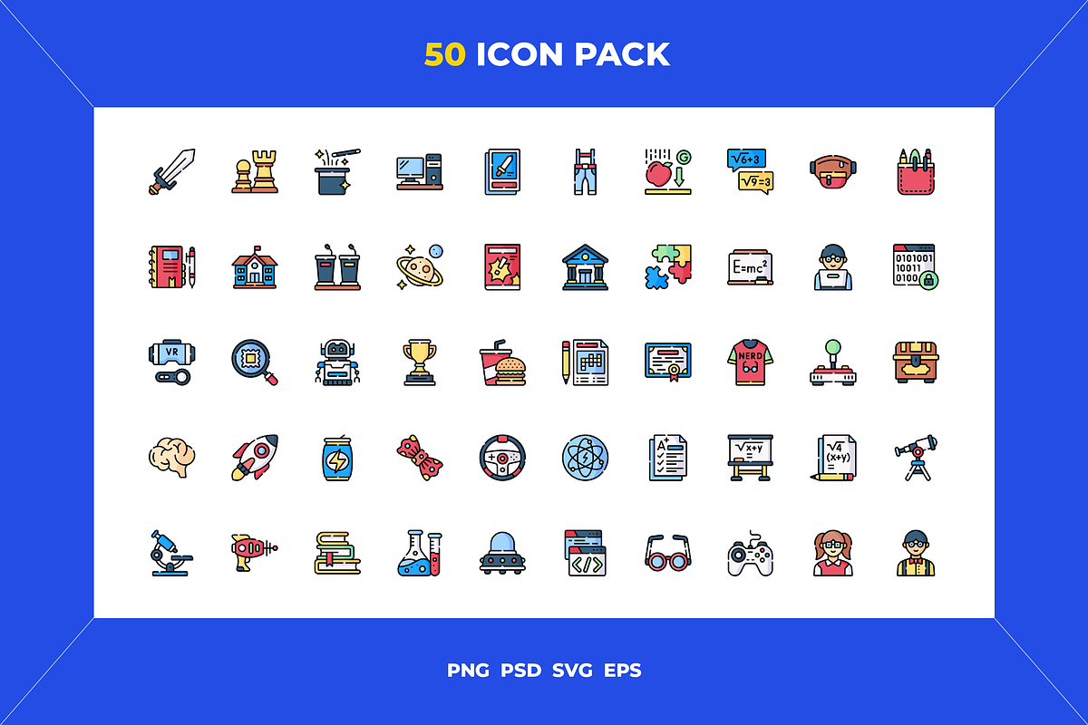 50 Nerd icons, an Icon by Wencory (Photo 1 of 2)