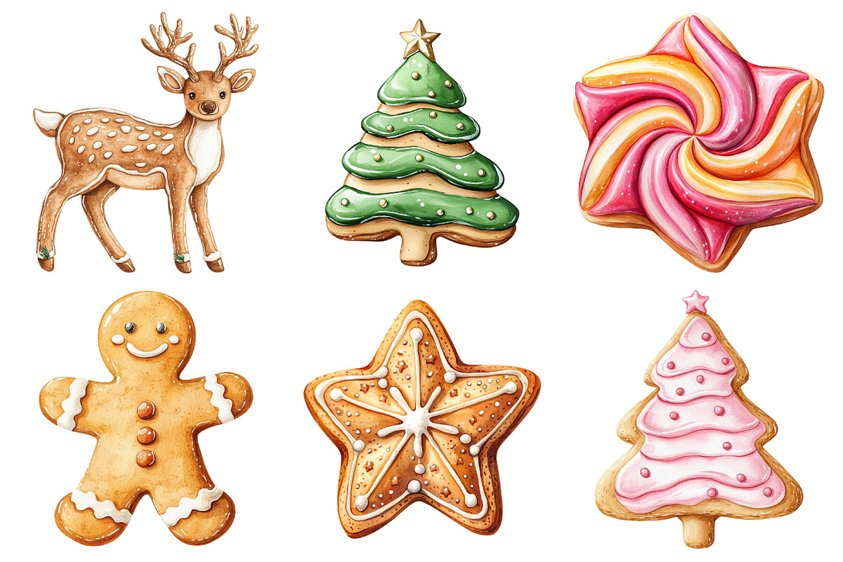 Christmas Sugar Cookies Sublimation, an Illustration by Daily.Designs (Photo 2 of 5)