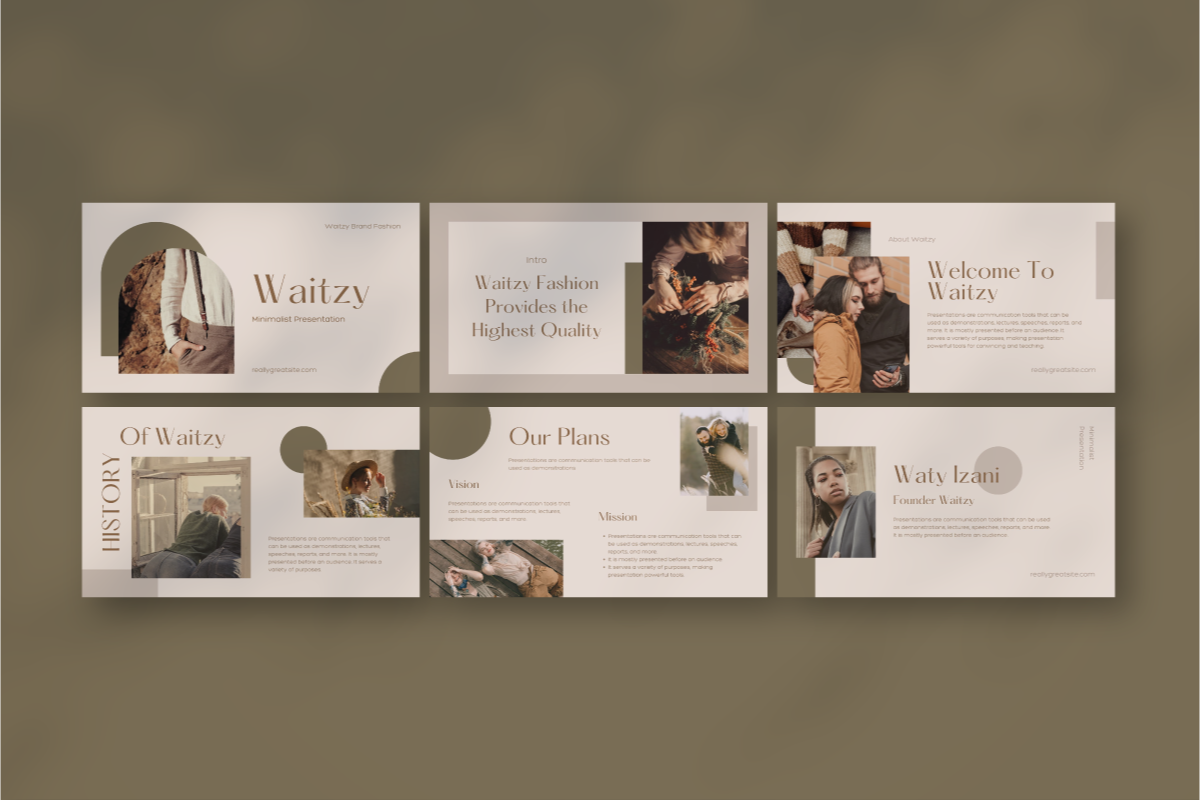 Waitzy Brand - Canva Presentation, a Presentation Template by Inkofert (Photo 4 of 9)