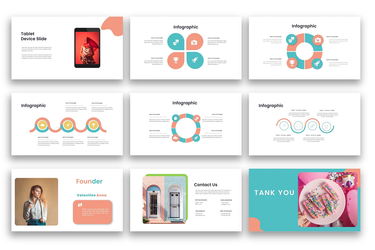 Uzelac-Pop Art PowerPoint Template, a Presentation Template by kreatifreya (Photo 5 of 5)