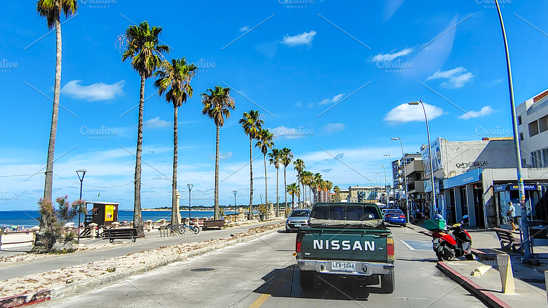 Piriapolis city waterfront boardwalk, maldonado, uruguay, a Transportation Photo by DanFLCreativo