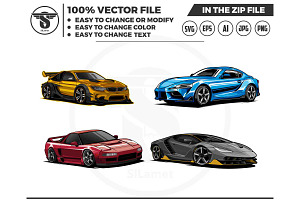 Sport Car Illustration Vector