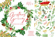 Christmas Greenery. Winter Foliage, an Illustration by LABFcreations (Thumbnail 2 of 8)