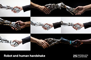 Robot and human handshake. 25 images, a Technology Illustration by Handmadefont (Thumbnail 2 of 10)