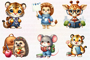 Kawaii Back to School Clipart, an Illustration by CreationArt (Thumbnail 5 of 5)