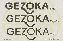 Gezoka – Sans Serif Font Family