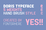 DORIS - Handwritten Font Family, a Handwritten Font by Fontsphere (Thumbnail 5 of 10)