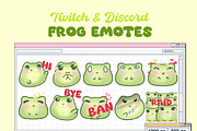 Twitch Discord Frog Emotes PNG, an Object Graphic by ArtPrintBabe (Thumbnail 1 of 5)