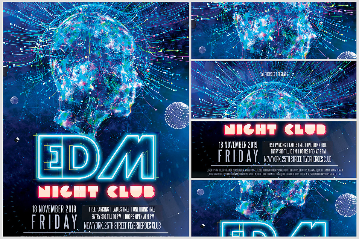 Club Party Flyer 5, a Flyer Template by FlyerHeroes (Photo 4 of 4)