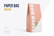 Paper Bag Mockup. Half Side view, a Cups & Container Mockup by easymock (Thumbnail 1 of 10)