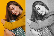 Retro Sketch Photoshop Action, an Action Add-On by DesignCave (Thumbnail 2 of 5)