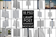 Lamp Post Banner Mockup, a Product Mockup by Designbuys (Thumbnail 2 of 20)