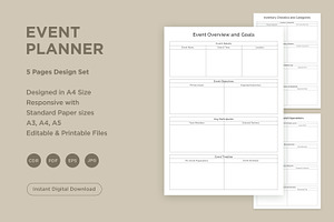 Event Planner Pages Set V-03