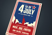 Modern 4th of July Celebration Flyer, a Flyer Template by megarez (Thumbnail 2 of 3)