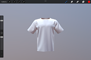 3D Model T-shirt for Procreate App, an Object 3D Model by Shorty Graphics Shop (Thumbnail 2 of 5)