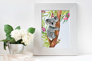 Koala & eucalyptus set illustration, an Animal Illustration by MitrushovaArt (Thumbnail 6 of 7)
