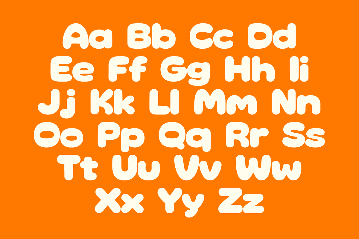 Osora | Bold Bubble Font, a Sans Serif Font by Koplexs Studio (Photo 9 of 10)