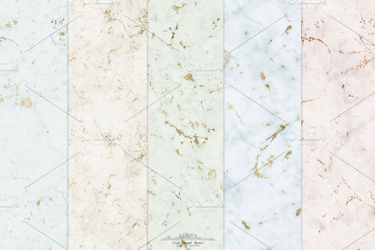 Seamless Marble Textures Gold Veins, a Texture Graphic by The Paper Town (Photo 3 of 4)