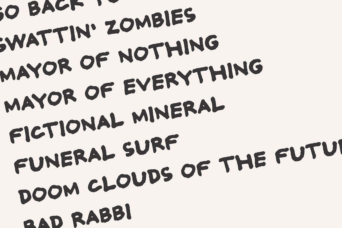 Set List, a Sans Serif Font by Midnight Grim (Photo 2 of 5)