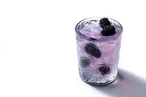 Bramble cocktail with blackberries and crushed Ice., a Food & Drink Photo by etorres69