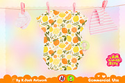 Boho Citrus Bliss Seamless Pattern, a Background Graphic by K.JackArtwork (Thumbnail 5 of 8)