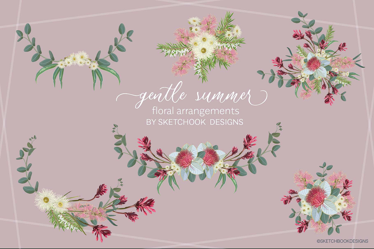 Gentle Summer Australian Wildflowers, an Illustration by Sketchbook Designs (Photo 2 of 14)