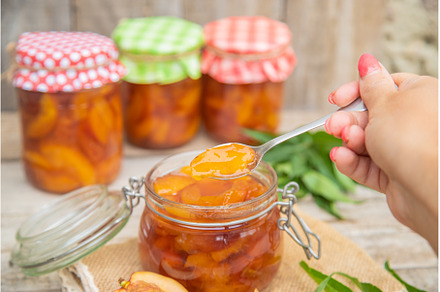 Preservation of nectarine jam, a Food & Drink Photo by yanadjana