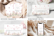 Wildflower Baby Shower Bundle, an Invitation Template by Digital_Mind (Thumbnail 2 of 9)