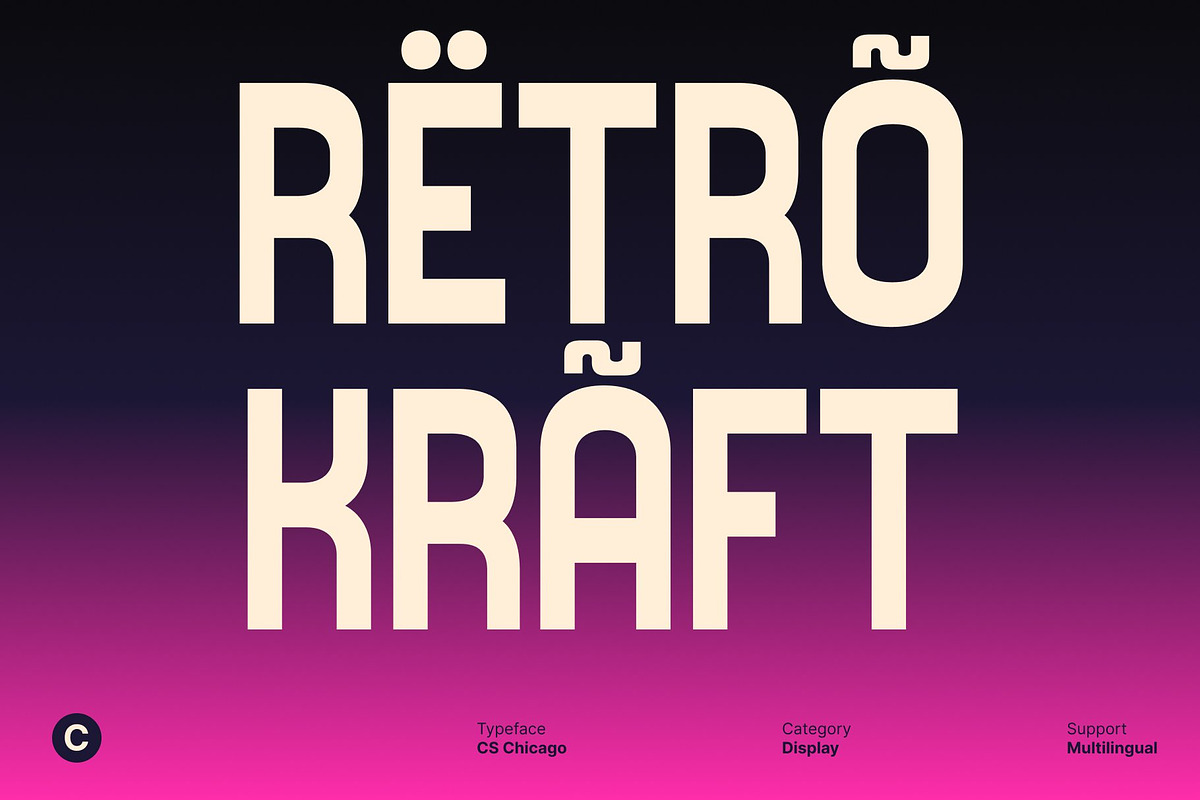 CS Chicago – Modern Sans Serif, a Sans Serif Font by Craft Supply Co. (Photo 5 of 8)