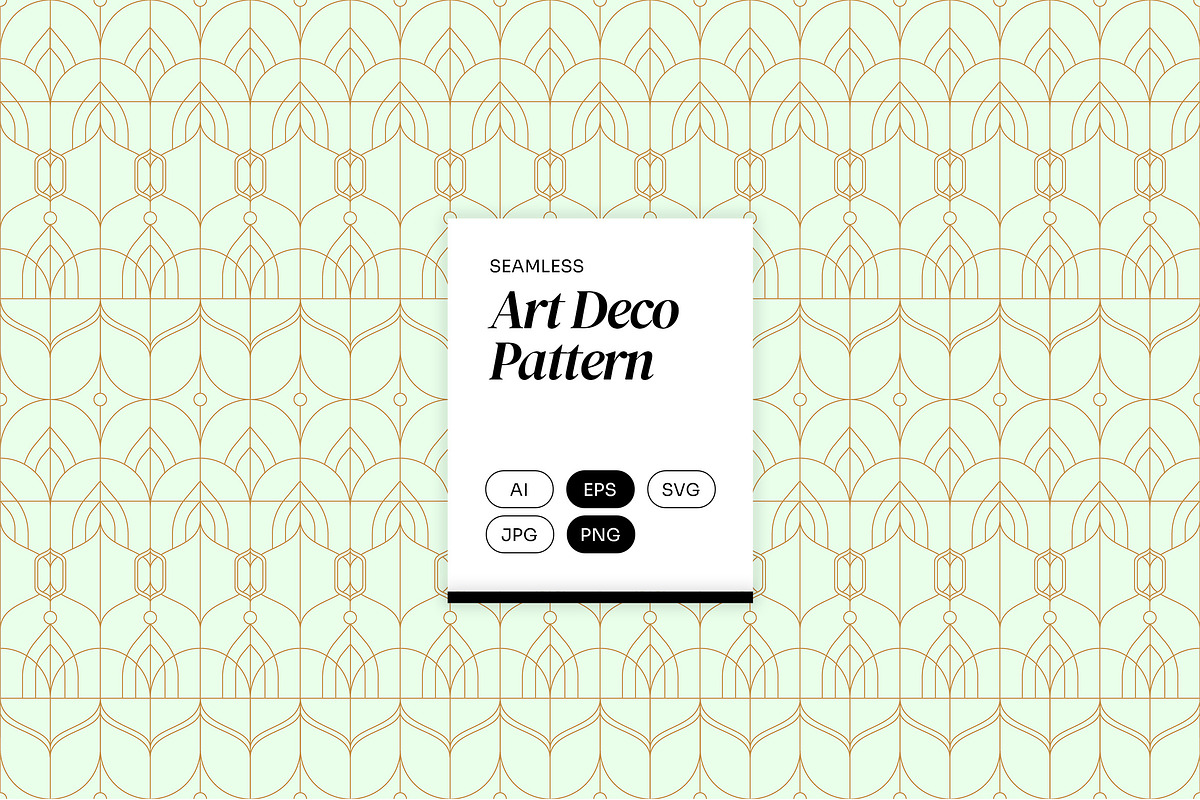Art Deco Pattern, a Pattern Graphic by Neermana (Photo 1 of 5)