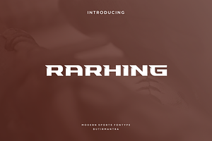 Rarhing - Modern Display Typeface, a Sans Serif Font by Letterna