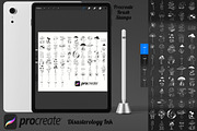 Mushrooms Set 3 Procreate Brush, a Brush Add-On by Disasterology Ink (Thumbnail 2 of 10)
