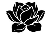 Floral Rose Lotus Silhouette, an Object Graphic by Gfx_Store (Thumbnail 4 of 14)