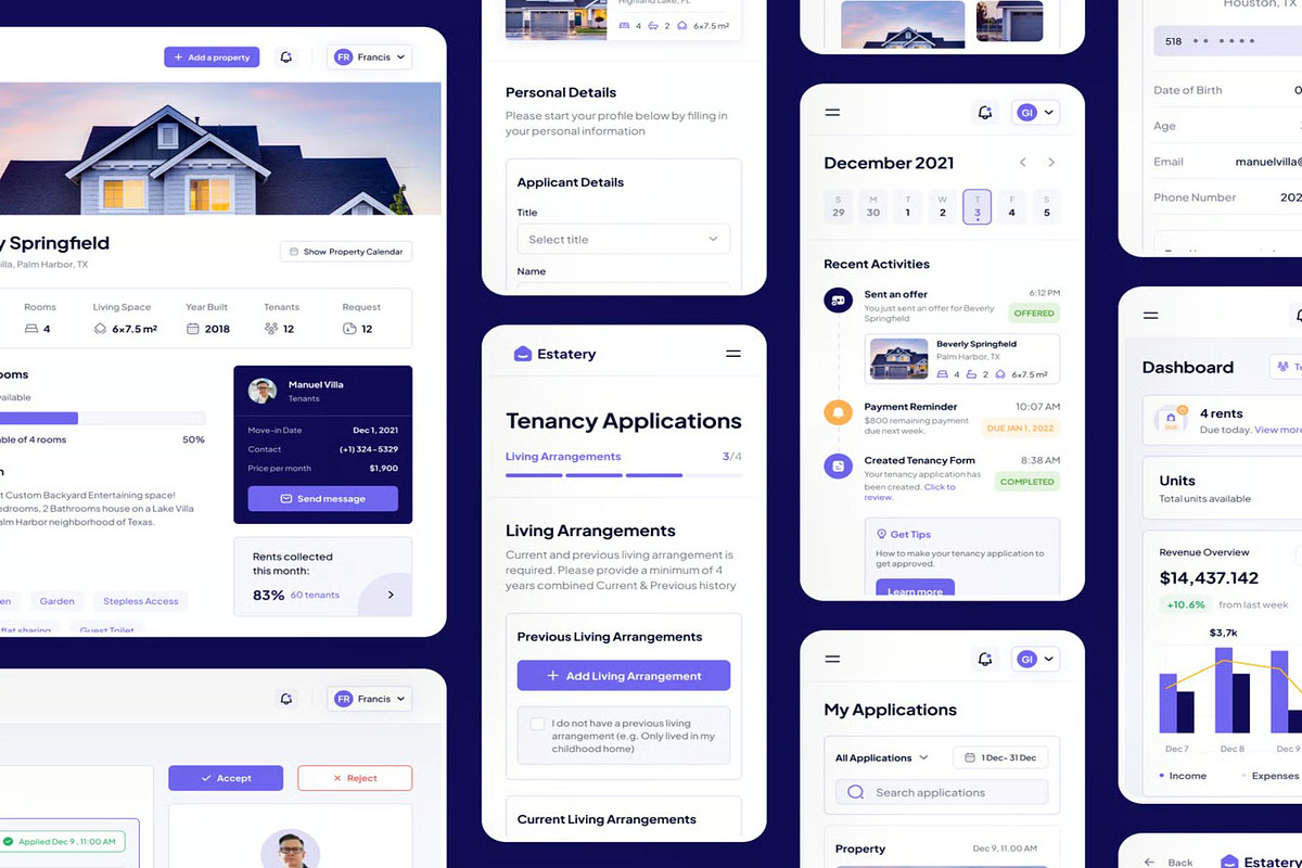 Estatery - Real Estate SaaS Web UI, an UI Kit Template by Creative Perspective (Photo 6 of 8)