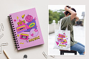 90s Retro vector illustration, an Object Illustration by Nadezhda Mikhailova (Thumbnail 15 of 15)