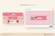 YouTube Branding Kit - Kawaii Pink, a Social Media Template by KloudCanvas (Thumbnail 3 of 8)