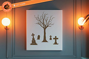 10 Tree & Tombstone Stamp Brushes, a Brush Add-On by vectstudio (Thumbnail 9 of 10)