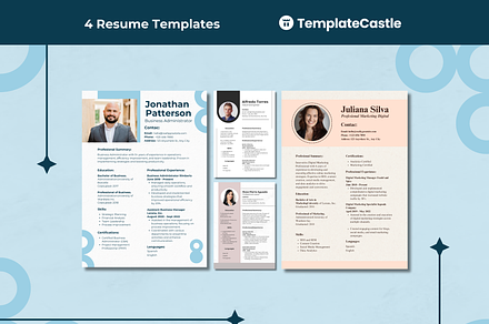 Professional Resume Canva Editable