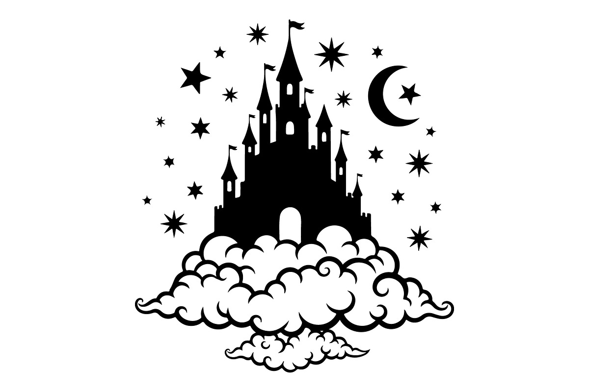 Fantasy Castle Cloud Moon Bundle, an Object Illustration by Gaye Art (Photo 26 of 30)