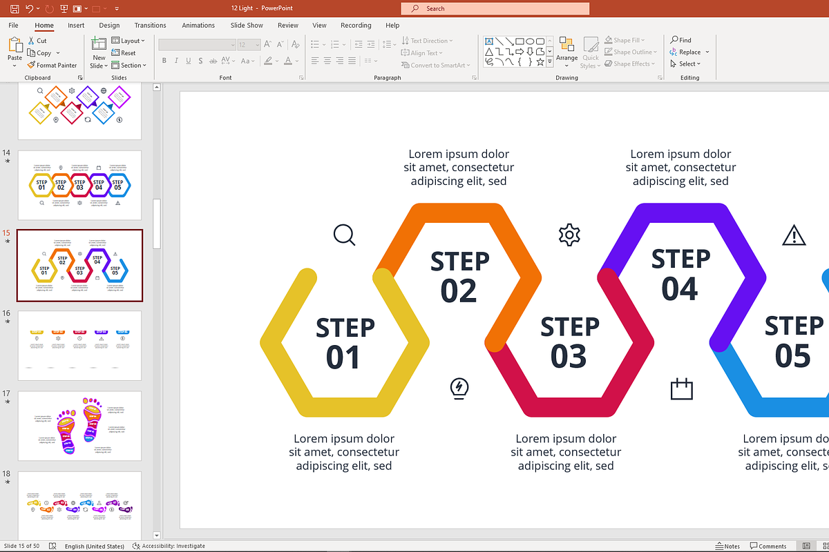 Motion Strategy PowerPoint Template, a Presentation Template by Infographics project (Photo 7 of 11)